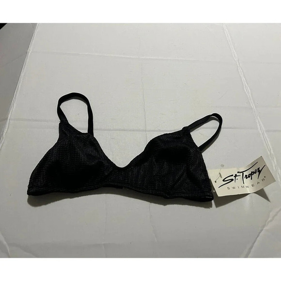 St. Tropez Other - St. Tropez Swim Bikini Top Black Size 7/8 NWT